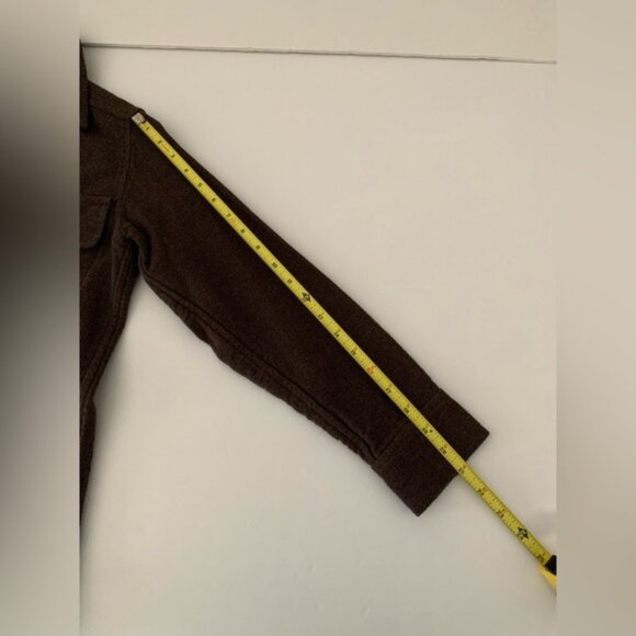 Everlane Women's Size XXS Shacket  Oversized Shirt Jacket Heather Brown - Picture 9 of 10